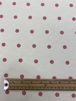 Clarke & Clarke Dotty - Curtain Soft Furnishing Cotton Fabric