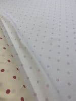 Clarke & Clarke Dotty - Curtain Soft Furnishing Cotton Fabric