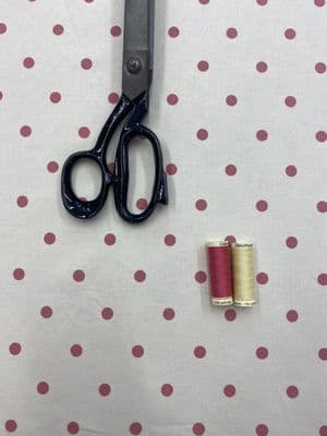 Clarke & Clarke Dotty - Curtain Soft Furnishing Cotton Fabric