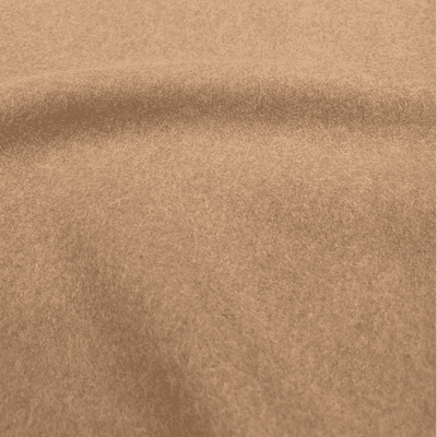 Clay Brown Plain Polyester Viscose Wool Cloth