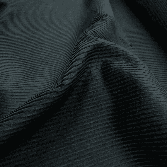 Corduroy  Cotton Dress  Fabric - Black