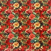 Crimson Winter - Digitally Printed Polycotton