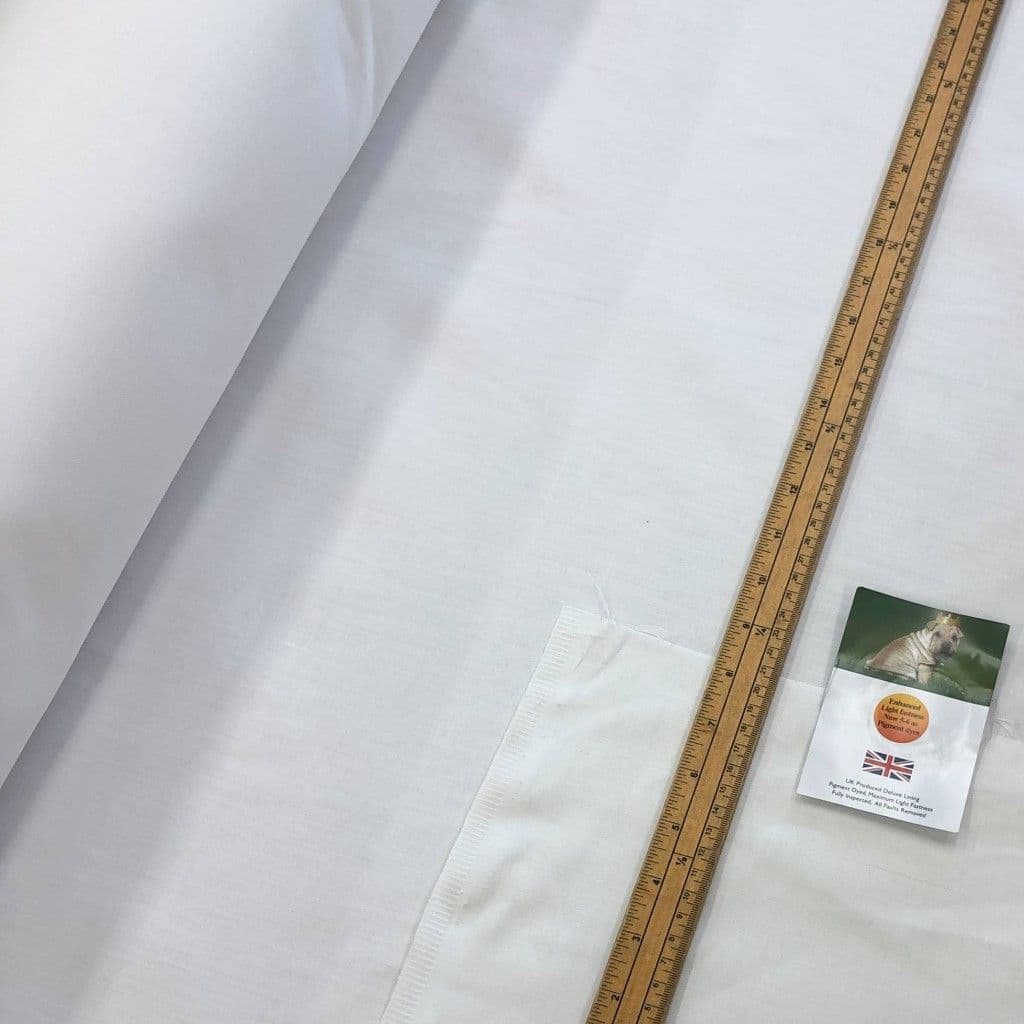 Discover Lifestyle Fabrics Ivory Curtain Lining Fabric – Polycotton, 350 Thread Count, UK Made