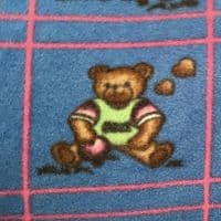 Dark Blue Teddy Bear Fleece