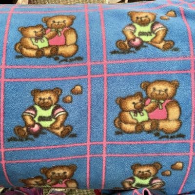 Dark Blue Teddy Bear Fleece