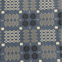 Denim Welsh Blanket Tapestry Fabric - Cotton Mix