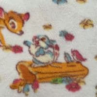 Disney's Bambi on Pale Blue Polyester Fleece