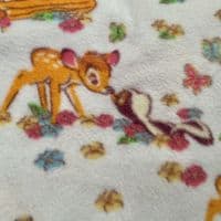 Disney's Bambi on Pale Blue Polyester Fleece
