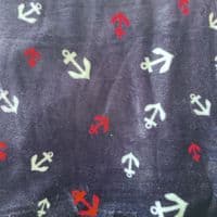 Double Sided Anchor and Stripes Fleece