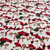 Father Christmas - 100% Cotton Printed Fabric