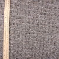 Fire Retardant - Dark Grey Chenille Polyester Upholstery  Fabric - Grey Stitching