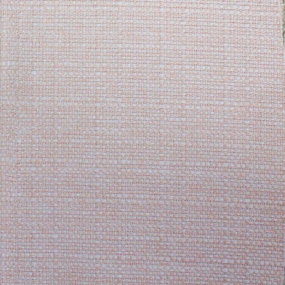 Fire Retardant Upholstery Polyester Mix Fabric - Textured Weave Blush