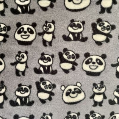 Grey Panda Fleece