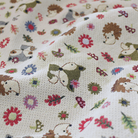 Hedgehogs & Foxes - Cotton Mix Tapestry Fabric