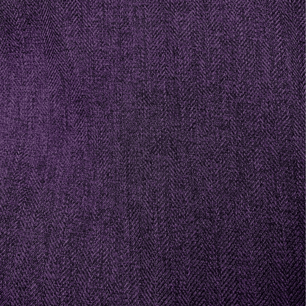Herringbone Tweed Plum Purple