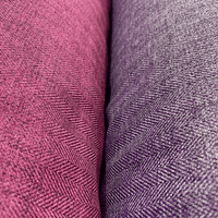 Herringbone Tweed Plum Purple