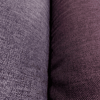 Herringbone Tweed Plum Purple