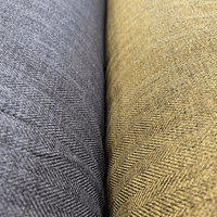 Herringbone Tweed Plum Purple