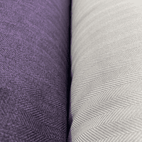 Herringbone Tweed Plum Purple