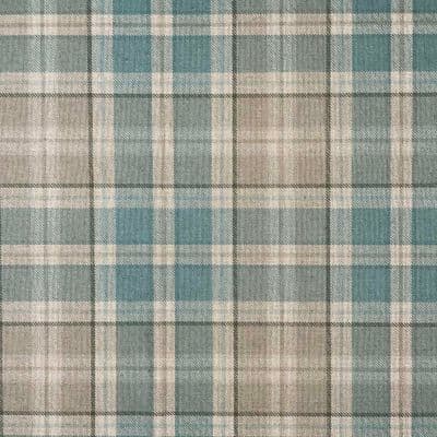 Highland Azure - Tartan Pattern Cotton Rich Digitally Printed