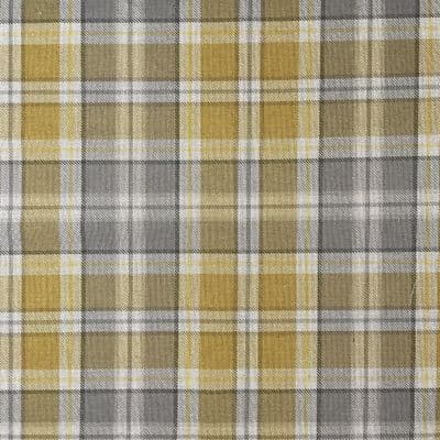 Highland Ochre - Tartan Pattern Cotton Rich Digitally Printed