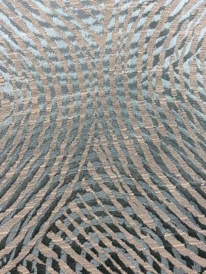 Illustrated Circles - Curtains Soft Furnishings Polycotton Fabric - Beige Teal