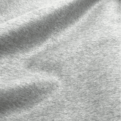 Light Grey Plain Polyester Viscose Wool Cloth