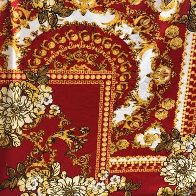 Lightweight Stretch Jersey: BAROQUE RED