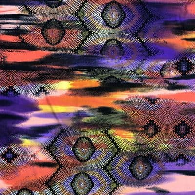 Lightweight Stretch Jersey:  PSYCHEDELIC SUNSET