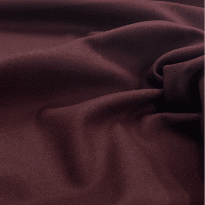 Maroon Plain Polyester Viscose Wool Cloth