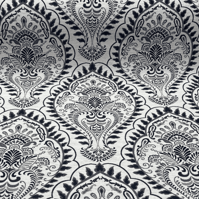 Monochrome Damask - Cotton Mix Tapestry Fabric
