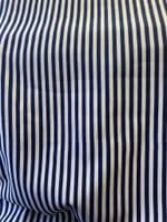 MUNICH STRIPE:  Navy & Ivory or Red & Ivory Stripe  - Cotton Canvas Quality Ticking Fabric