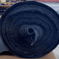 Navy Blue Plain Polyester Viscose Wool Cloth