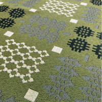 Olive Welsh Blanket Tapestry Fabric - Cotton Mix