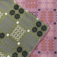 Olive Welsh Blanket Tapestry Fabric - Cotton Mix