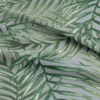 Palm Leaves Chartwell Dove- Water Resistant Outdoor Fabric