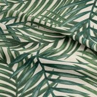 Palm Leaves Chartwell Natural - Water Resistant Outdoor Fabric