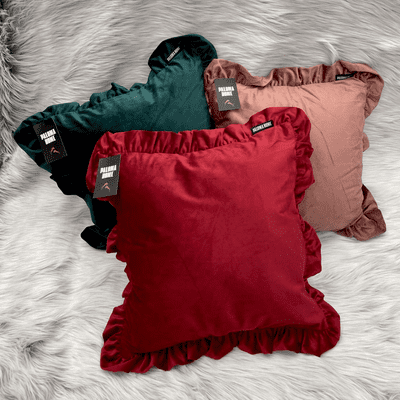 Paloma Home Velvet Ruffle Cushion Cover
