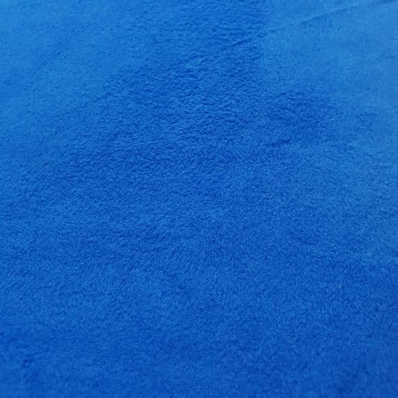 Plain Fleece Polyester Fabric  - Bright Blue