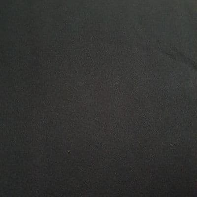 Plain Polyester Fleece Fabric Black