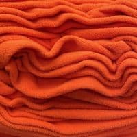 Plain Polyester Fleece Fabric Orange