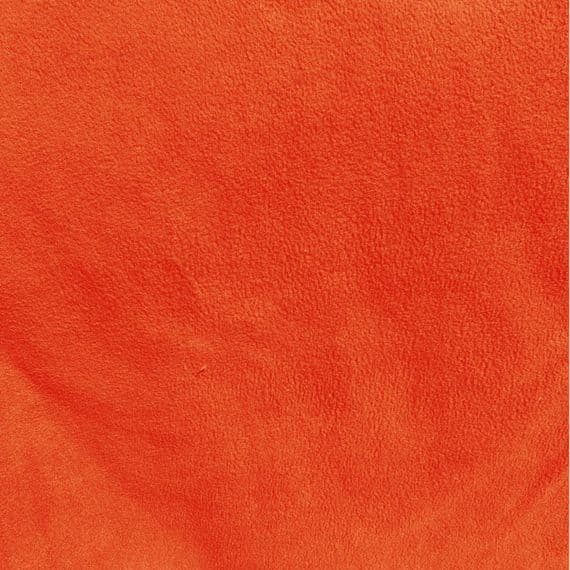 Plain Polyester Fleece Fabric Orange