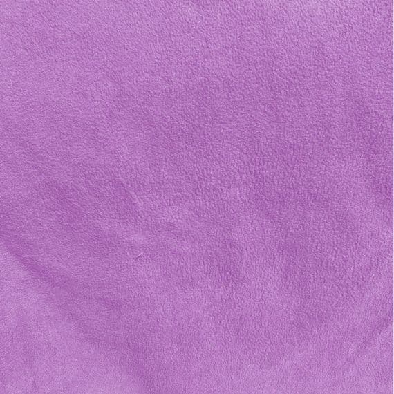 Plain Polyester Fleece Fabric Purple