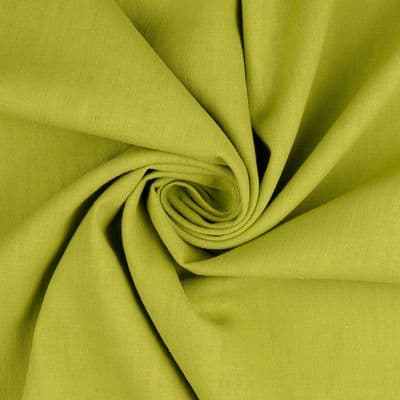 Plain Washed Linen: Chartreuse