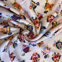 POLAR FLEECE: Owls on Branches