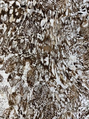 Polyester Bubble Crepe Dress Fabric -  Snakeskin Animal Prints Various