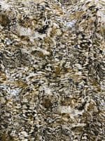 Polyester Bubble Crepe Dress Fabric - Warm  Snakeskin Animal Prints Various