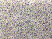Polyester Dress Fabric - Roses in Yellow, Pink and Purple