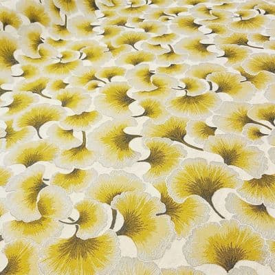 Porter & Stone Polyester Curtains Soft Furnishings Fabric  Ginko Ochre