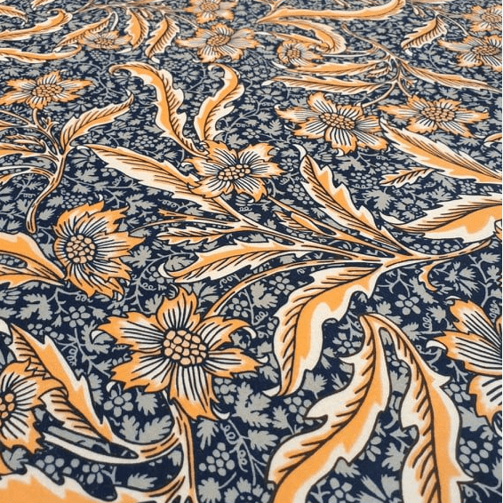 Printed Velvet: Vibrant William Morris Style